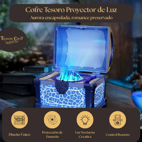 Cofre Proyector de Auroras Boreales LED
